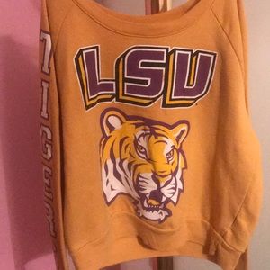 Vintage LSU cropped crewneck